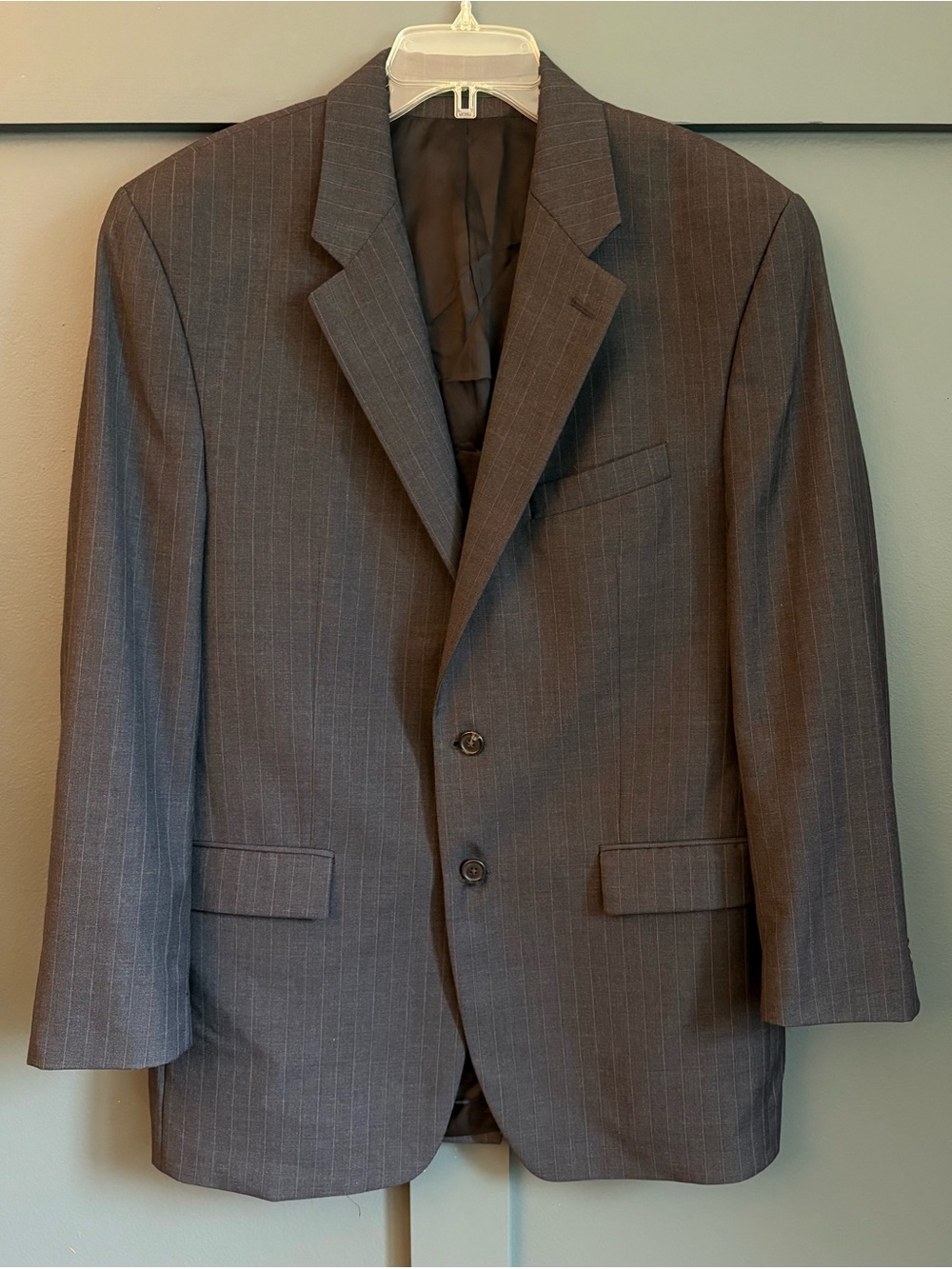 Lauren Ralph Lauren Sportcoat 42L 100% Wool Gray Suit Coat Blazer